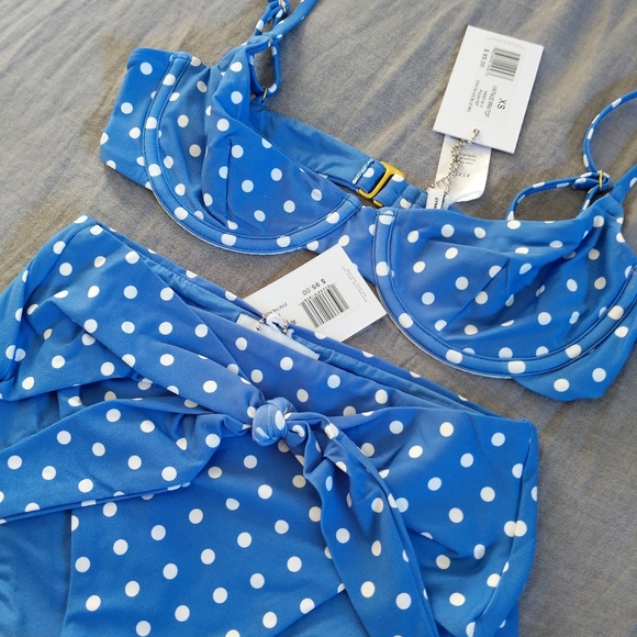 WeWoreWhat Vintage Bra Top Riviera Bottoms Bikini Set - Picture 4 of 5